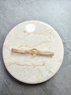 Vintage Anson Men’s Tie Bar Clip 1/20 12k Gold Filled Monogram Jack